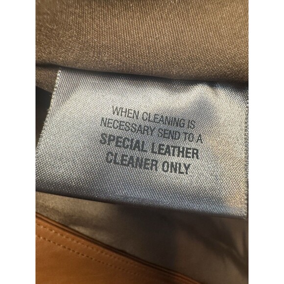 Vintage Wilsons Leather Pelle Studio Mens XL Brown Insulated Leather Jacket Coat - Picture 11 of 16